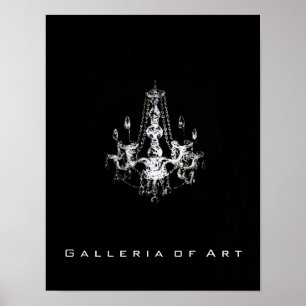 Chandelier Elegance ~ Poster 11x14.4