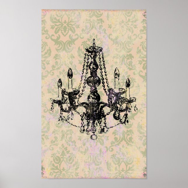 Chandelier Elegance ~ Print / Poster (Front)