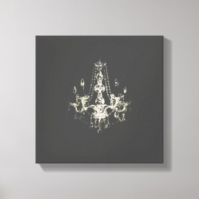 Chandelier Elegance - Wrapped Canvas (Front)