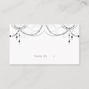 Chandelier Escort Card
