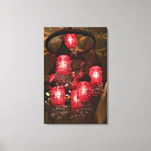 Chandelier for sale, Khan el Khalili Bazaar, Canvas Print
