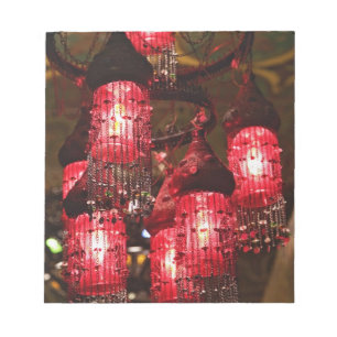 Chandelier for sale, Khan el Khalili Bazaar, Notepad