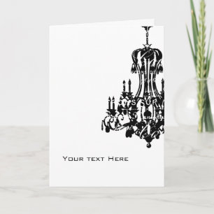 Chandelier Greeting Card