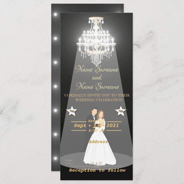 Chandelier Invitation (Front/Back)