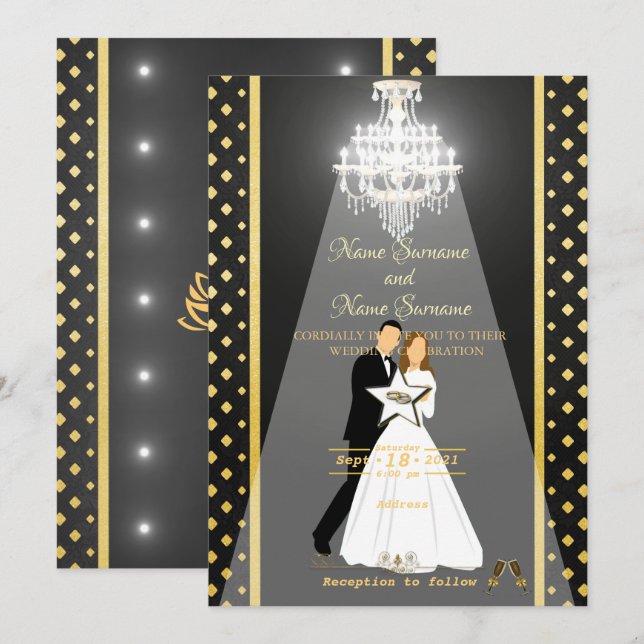 Chandelier Invitation (Front/Back)