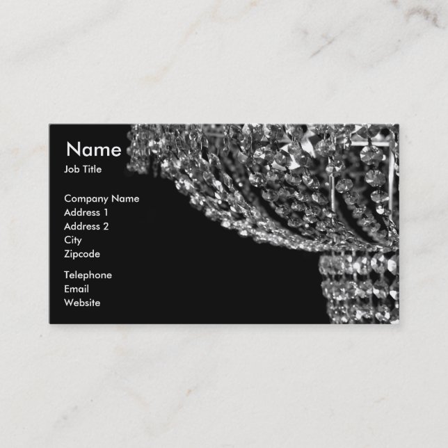 Chandelier Lighting Business Card (Front)
