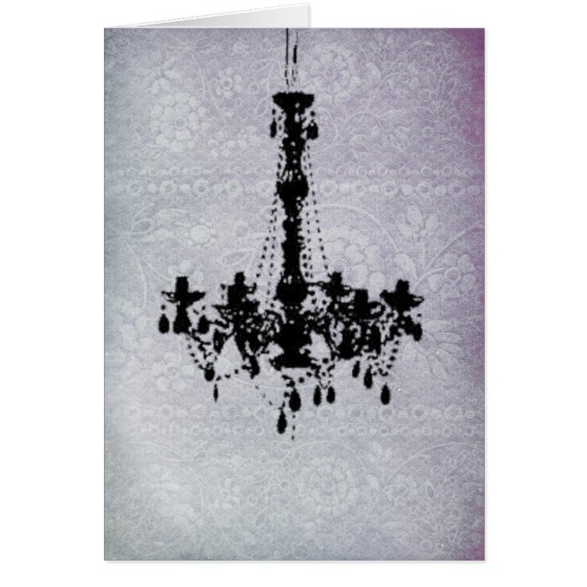 Chandelier on Lace Background (Front)