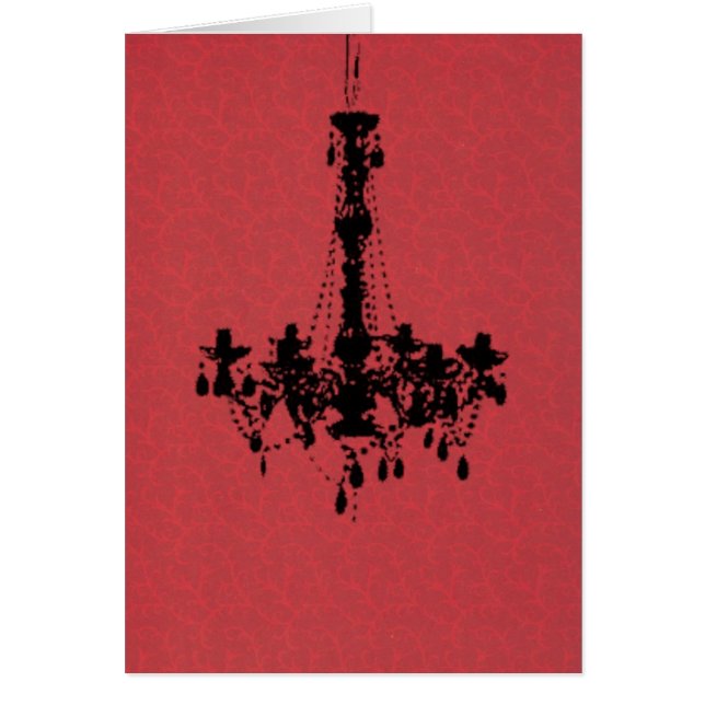 Chandelier on Red Background (Front)