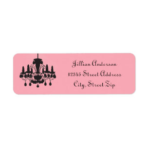 Chandelier Pink - Return Address Label