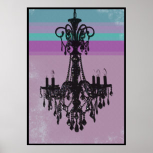 Chandelier - Purple Grunge Poster
