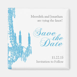 Chandelier Save the Date Magnet