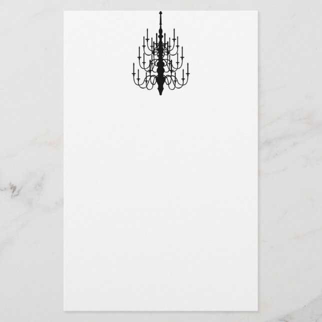 chandelier stationery (Front)