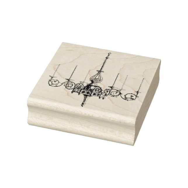 Chandelier Vintage Rubber Art Stamp (Stamp)