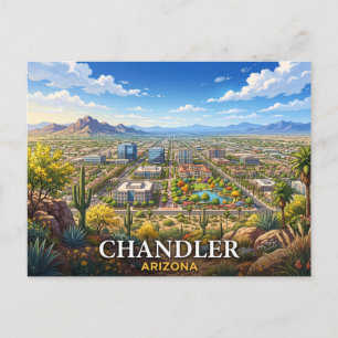 Chandler Arizona Travel Postcard