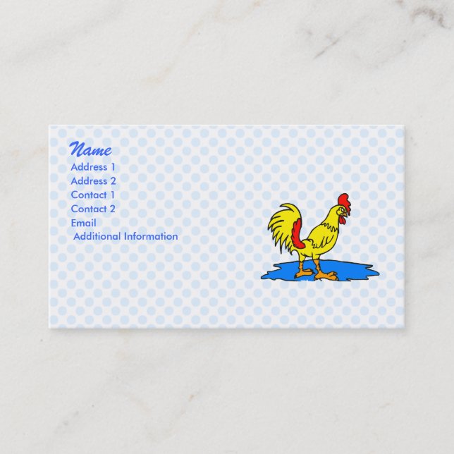 Chandler Chicken Business Card (Front)