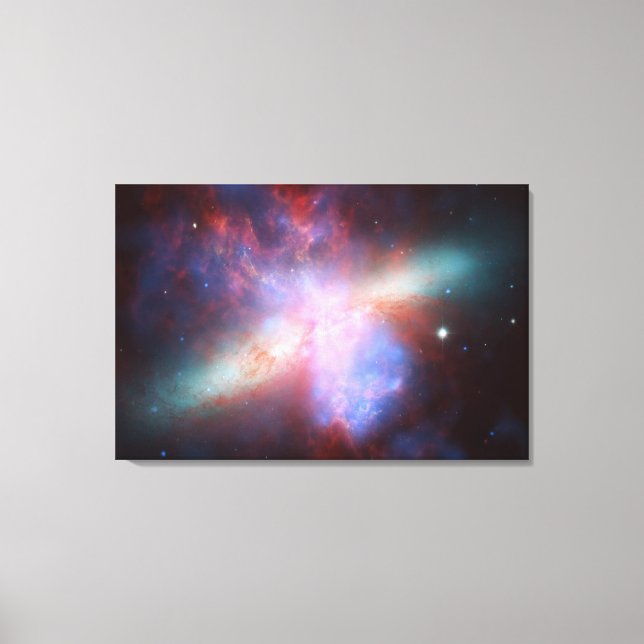 Chandra:Hubble:Spitzer X-ray:Visible:Infrared Canvas Print (Front)