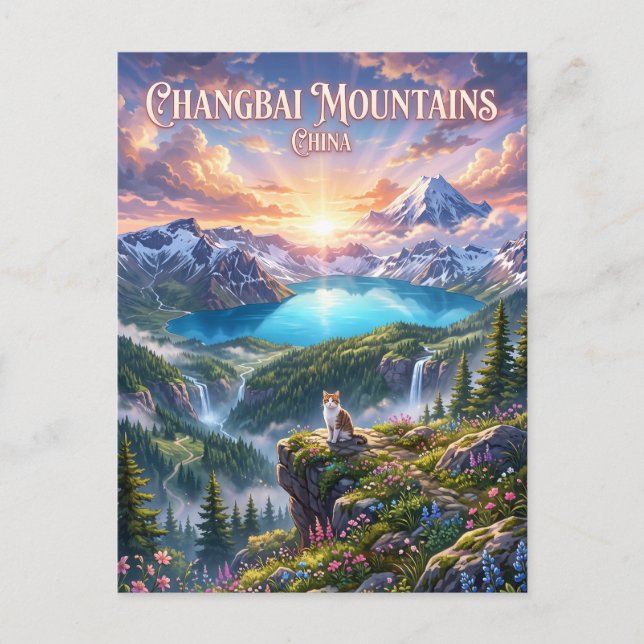 Changbai Mountains China Postcard (Front)