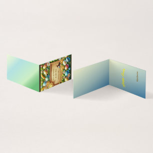 change able Folded Card Easter theme