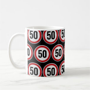 CHANGE AGE birthday party with road sign Coffee Mug