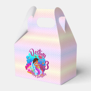 Change Age Name Mermaid Birthday Party Personalise Favour Box