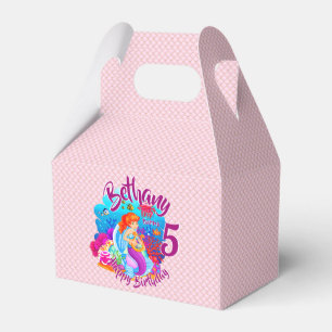 Change Age Name Mermaid Birthday Party Personalise Favour Box
