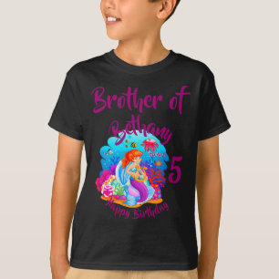 Change Age Name Mermaid Birthday Party Personalise T-Shirt