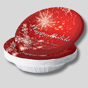 Change ALL Text Organisation Christmas 20xx Party Paper Plate