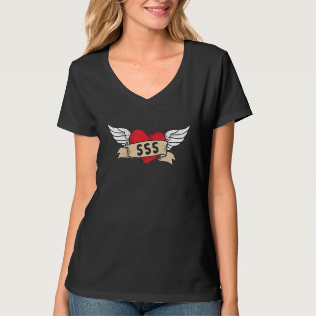 Change Angel Number 555_4 T-Shirt (Front)
