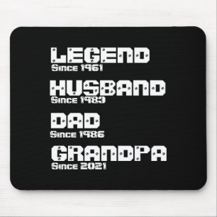 Change Any Detail Legend Husband Dad Grandpa  Mouse Pad