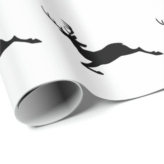 CHANGE BACKGROUND COLOR: Reindeer Wrapping Paper