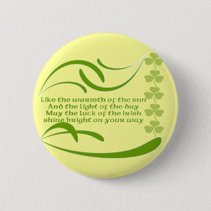Change background colour-Irish Blessing 6 Cm Round Badge