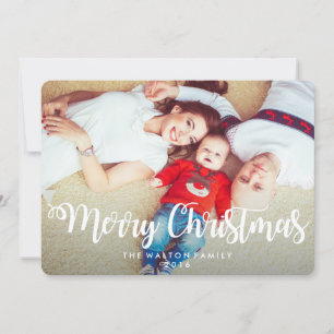 CHANGE COLOR - Holiday Christmas Photo Card