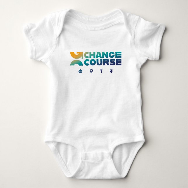 Change Course Baby One-piece Bodysuit (Front)