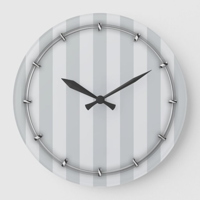 Change Gray Stripes to  Any Color Click Customize Large Clock (Front)