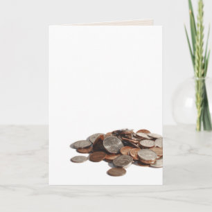 "change" greeting card