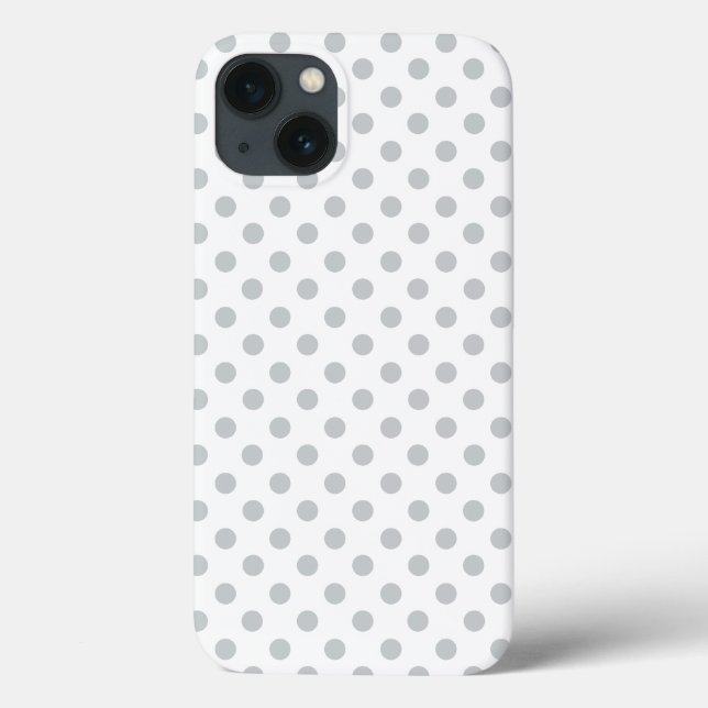 Change Grey Polka Dots Any Colour Click Customise Case-Mate iPhone Case (Back)