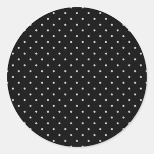 Change Grey Polka Dots Any Colour Click Customise Classic Round Sticker