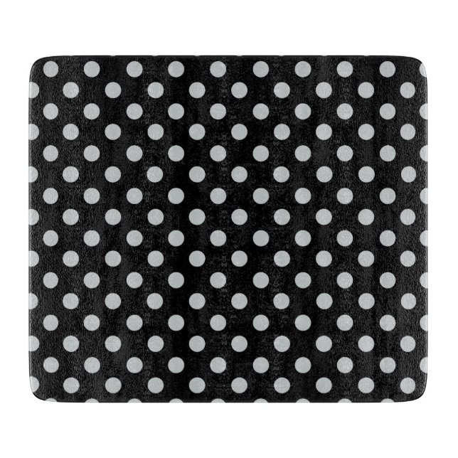 Change Grey Polka Dots Any Colour Click Customise Cutting Board (Front)