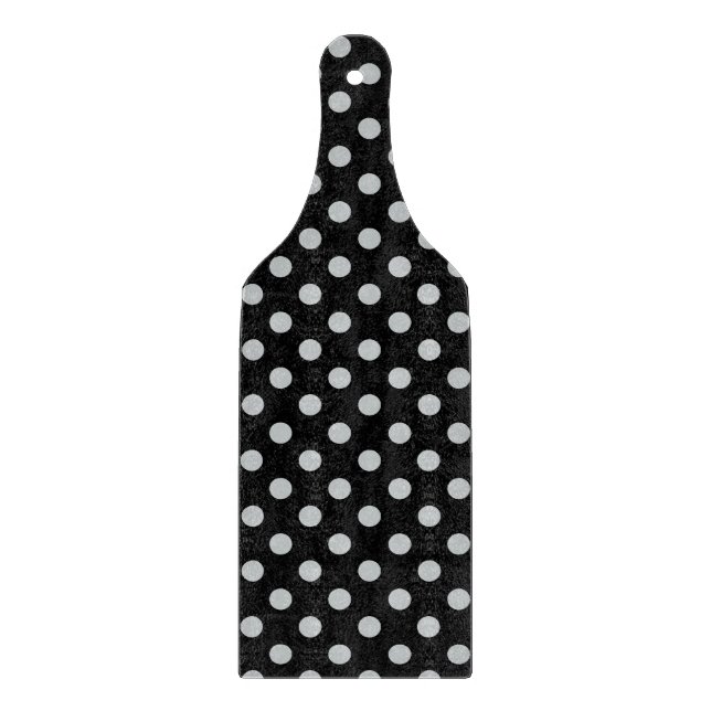 Change Grey Polka Dots Any Colour Click Customise Cutting Board (Front)