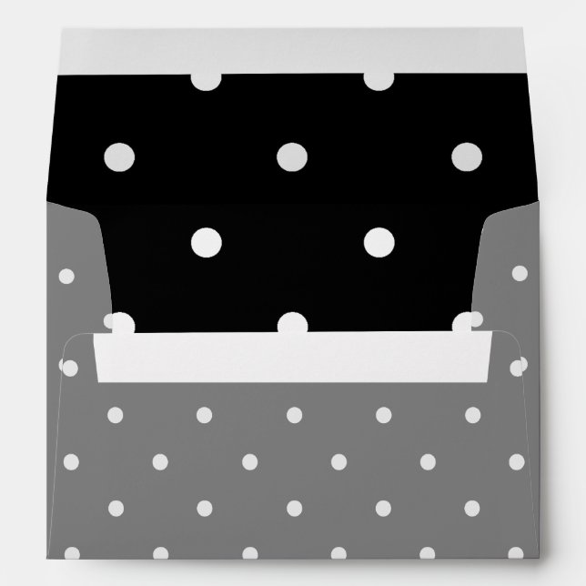 Change Grey Polka Dots Any Colour Click Customise Envelope (Back (Bottom))