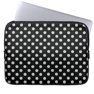 Change Grey Polka Dots Any Colour Click Customise Laptop Sleeve