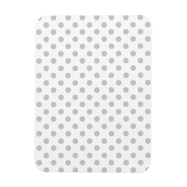 Change Grey Polka Dots Any Colour Click Customise Magnet (Vertical)