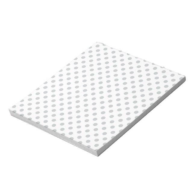 Change Grey Polka Dots Any Colour Click Customise Notepad (Rotated)