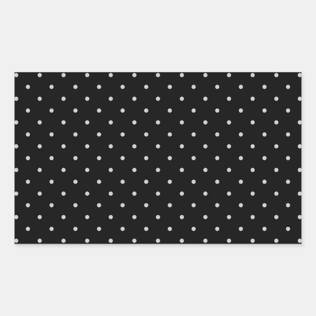 Change Grey Polka Dots Any Colour Click Customise Rectangular Sticker (Front)
