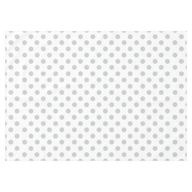 Change Grey Polka Dots Any Colour Click Customise Tablecloth (Front (Horizontal))