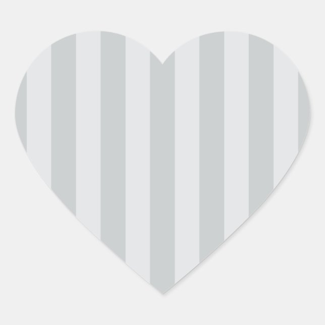 Change Grey Stripes to  Any Color Click Customize Heart Sticker (Front)