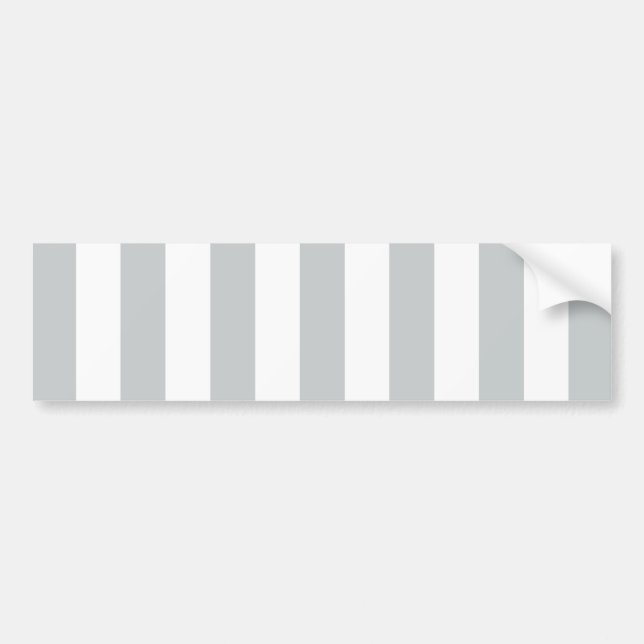 Change Grey Stripes to  Any Colour Click Customise Bumper Sticker (Front)