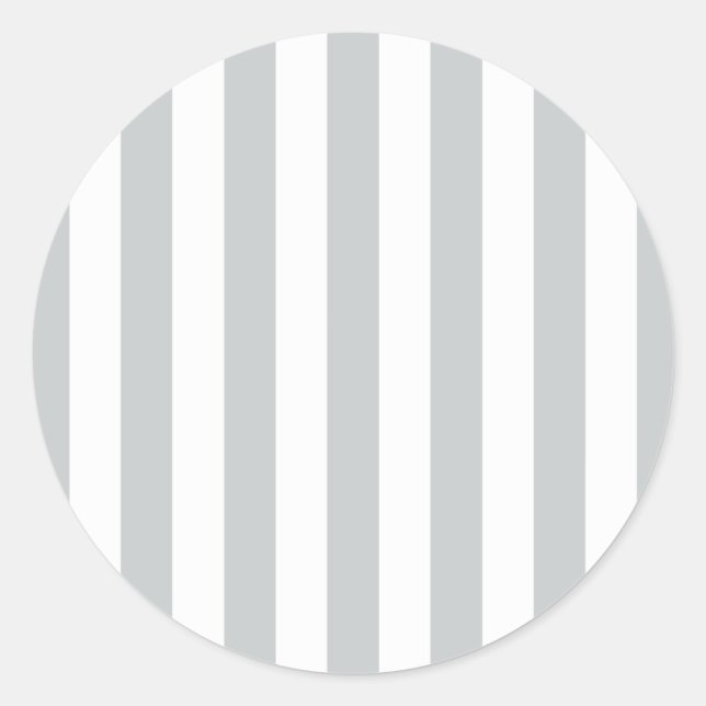 Change Grey Stripes to  Any Colour Click Customise Classic Round Sticker (Front)