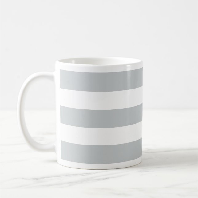 Change Grey Stripes to  Any Colour Click Customise Coffee Mug (Left)