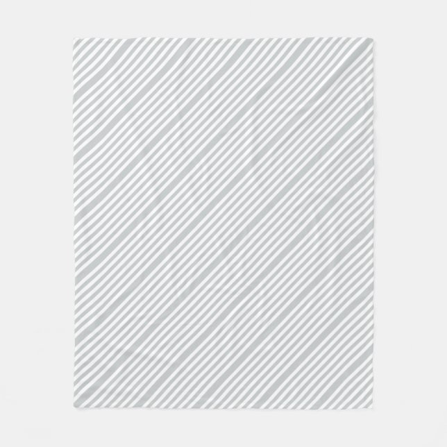Change Grey Stripes to  Any Colour Click Customise Fleece Blanket (Front)